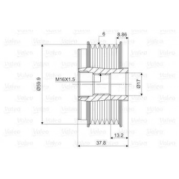 ALTERNATOR KASNAGI SONATA V - VALEO 588094