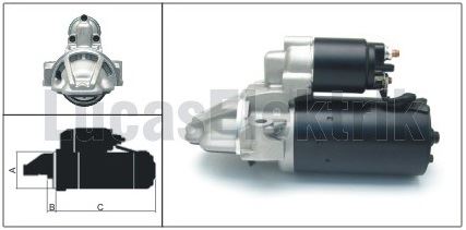 MARS MOTORU 12V 2KW (12 DIS) TRANSIT V347 2,2TDCI / 2,4 TDCI / 3,2TDCI 06 /> BOXER III JUMPER III 22 - LUCAS LES0309