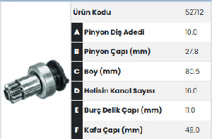 MARŞ DİŞLİSİ-BT AUDI/SEAT/SKODA/VW - FORMMETAL-52712
