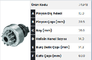MARŞ DİŞLİSİ-IT 10D MASSEY FERGUSON *** - FORMMETAL-74948