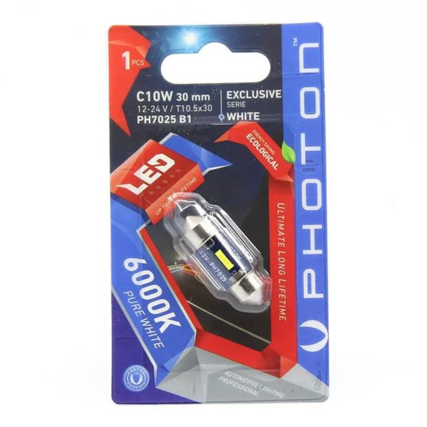 Unıversal C10w 12-24v Exclusıve Cb 31mm Sofıt Led (tekli Blister) - Photon Ph7025 B1