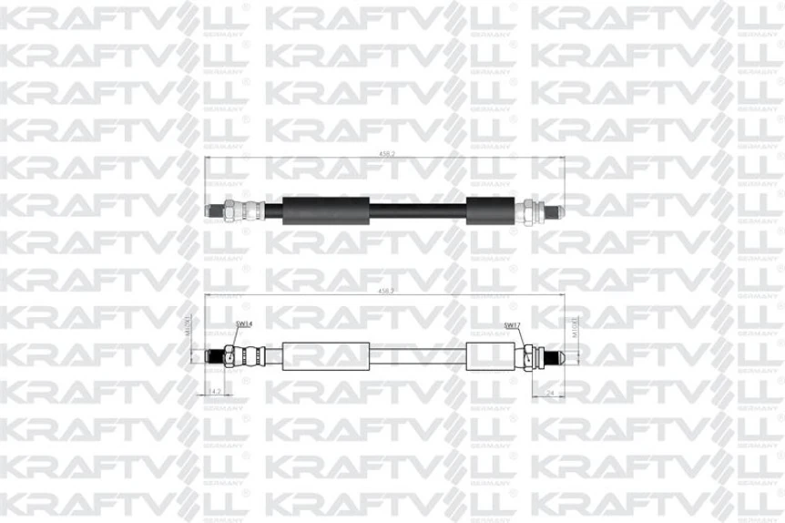 Ford Arka Fren Hortumu (sag / Sol) Escort (abslı Araclar İcin) (95-99) - Kraftvoll 07080173