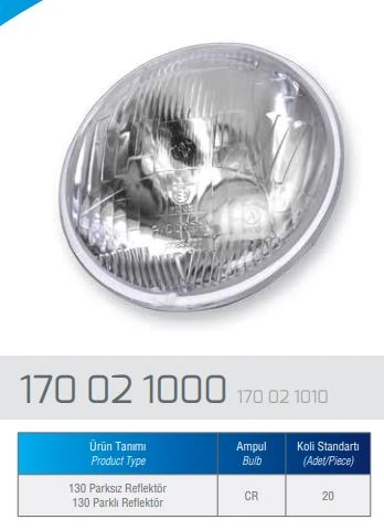 Unıversal Traktor Far Reflektoru Parksız Traktor - Aygersan 170.02.1000