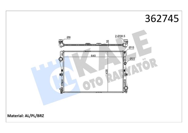 MOTOR SU RADYATORU W205 14> S205 14> C205 15> A205 16> W213 16> C238 16> A238 17> - KALE 362745