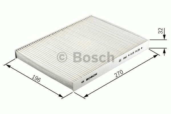 POLEN FILTRESI C5 III C6 04 / 08>P407 04> (KARBONLU) - BOSCH 1987432311