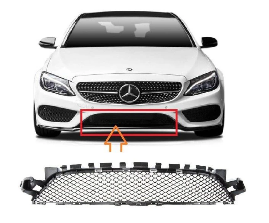 Mercedes On Tampon Orta İzgara Amg W205 14> - Vortex V2205947