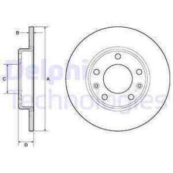 ARKA FREN DISKI P308 II 13> - DELPHI BG4670C
