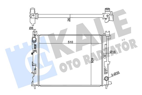 MOTOR SU RADYATORU XJD DACIA DOKKER 12> LODGY 12>  LOGAN II 08> LOGAN MCV II 08>  SANDERO II 12>  DU - KALE 358970