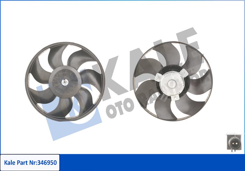 FAN MOTORU FIESTA 89>96 ESCORT 1.3 - 1.4 - 1.6 - 1.8 90>01 ( KLIMASIZ ) - KALE 346950