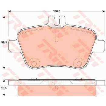 FREN BALATASI ARKA X156 13> W176 12>18 W246 11>18 C117 13>19 R172 11> - TRW GDB1920