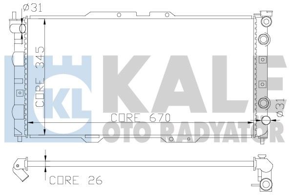 MOTOR SU RADYATORU MAZDA 323 LANTIS 1995 1998 (AT) - KALE 342015