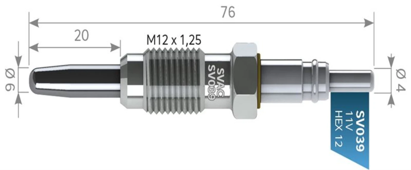Fiat Kizdirma Bujısı Doblo Palıo Punto 1,9d - Svac Sv039