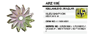 ALTERNATÖR RÜZGARLIK-ISUZU ŞAMPIYON - REMARK-ARZ100