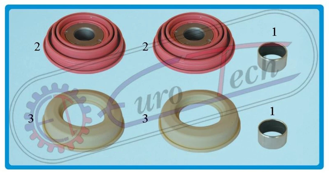 Mercedes Truck Kalıper Tamır Takımı Knorr Tipi Sn6 - Sn7 - Sk7 - Na7 - St7 Mercedes Man Scanıa - Eurotech 1500.100.2