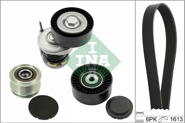 KANALLI V KAYISI SETI (6PK1613) AMAROK CADDY PASSAT / CC JETTA POLO TIGUAN TOUAREG A4 A5 A6 TT IBIZA - INA 529046720
