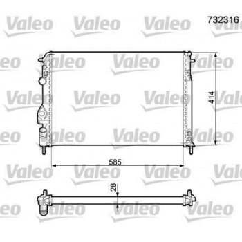 MOTOR RADYATOR MEGANE SCENIC+AC - VALEO 732316