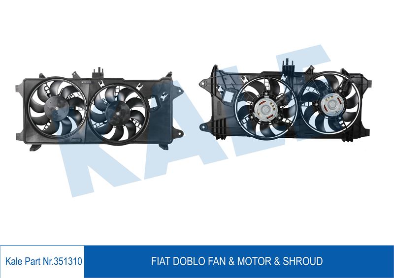 FAN MOTORU (DAVLUMBAZLI) DOBLO 1,9JTD 01= (AC) - KALE 351310