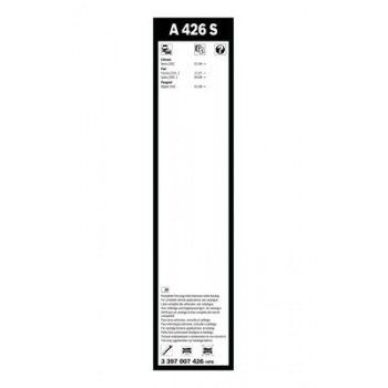 SILECEK SUPURGESI AEROTWIN 650 / 470mm A426S (MUZ TIPI) BIPPER NEMO 08=> FIORINO 07=> - BOSCH 3397007426