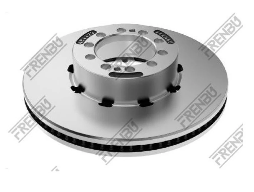 Otokar Ticarı Fren Diski On Renault Midlum DXI / Otokar Sultan Kisa Bogaz Eski Model Abs'sız - Frenbu 4811720