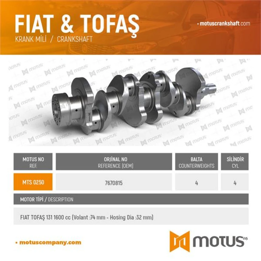 Tofas Krank M131 1,6 - Motus 250