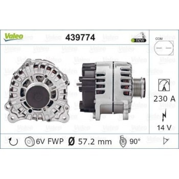 ALTERNATOR PORSCHE CAYENNE 3,0D 13 14 - VALEO 439774