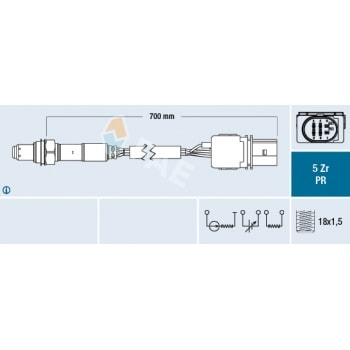 OKSIJEN SENSORU GRANDE PUNTO 1,3 JTD - FAE 75034