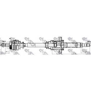 AKS MILI ON SAG (OTOMATIK, KOD: 423) A-CLASS W168 97>04 VANEO 414 02>05 - GSP 235038