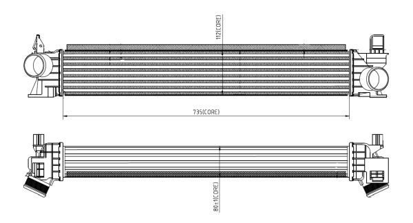 TURBO INTERCOOLER RADYATORU BOXER III JUMPER III 2,2HDI / 3,0HDI E5 12> DUCATO III> 2,3JTD / 3,0JTD - NRF 309033