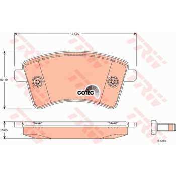 ON FREN BALATASI KANGOO III 08> MERCEDES CITAN 13>21 1.2 TCE 1.5 DCI 1.6 - TRW GDB1785