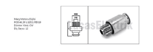 MARŞ DİŞLİSİ>12DİŞ  CAT DÜZ FRZ.- GENERAL MOTOR - LUCAS-SDR2004