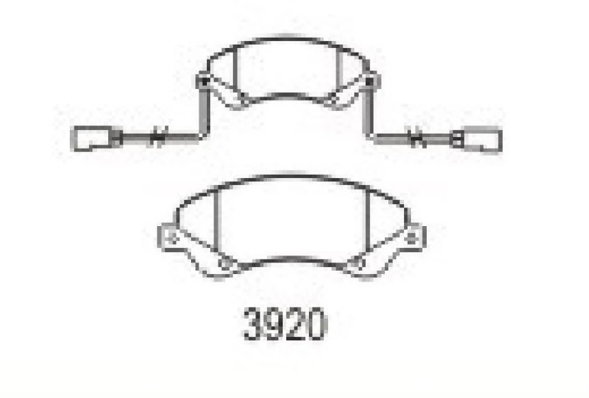 Ford On Fren Balatası Transıt V347 06>14 (onden Ceker) / (fisli+yay+cıvata) - Beser 3920
