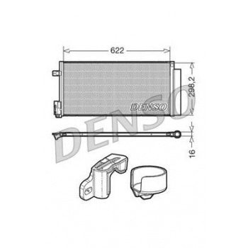 KLIMA RADYATORU CORSA D 13> GRANDE PUNTO 1.4 BRAVO II 1.4 1.6JTD 1.9D - DENSO DCN13110
