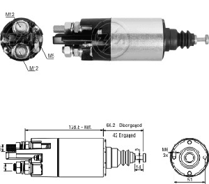 MARŞ OTOMATİĞİ-DT-24V-24V.39MT MERCEDES ACTROS KULAKSIZ- - ZM-842