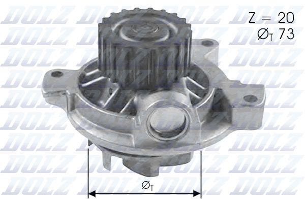 SU POMPASI A100 90>94 A6 94>97 VOLVO V70 S80 2,5 TDI CRAFTER 06>11 LT 35 92>06 T4 92>03 2.5TDI ANJ A - DOLZ A280