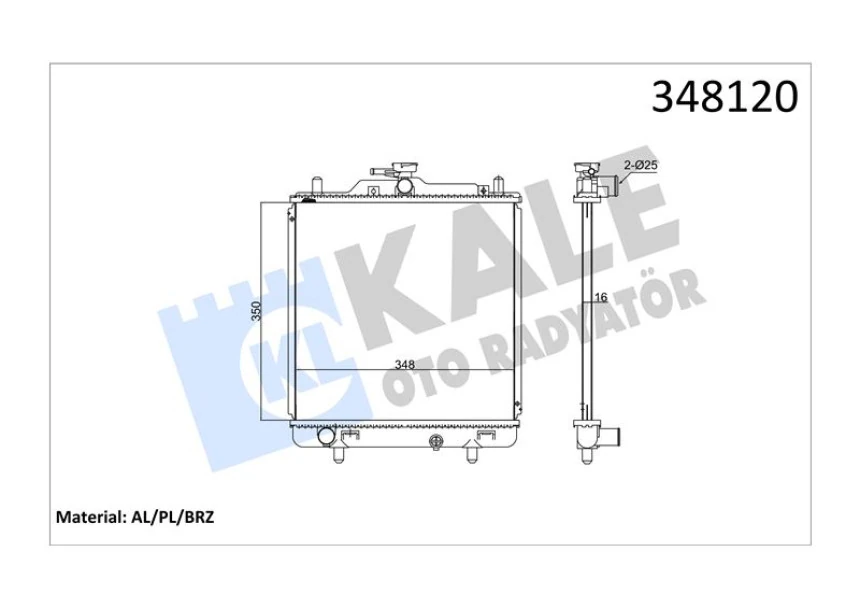 Suzukı Motor Su Radyatoru Suzukı Carry 1,3 16v 1999> Manuel Vites - Kale 348120