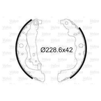 ARKA FREN BALATASI PABUC KANGOO III CAPTUR CLIO IV DUSTER DOKKER LODGY SANDERO II LOGAN MCV MICRA NO - VALEO 564104