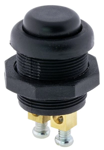 Unıversal Truck Plastık Buton Siyah 12-24 VDC / 10a 125-250 Vac / 2a - Denge 10041-B