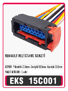 SOKET>RENAULT  REZİSTANS   S9013 - EKS-15C001