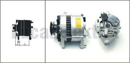 ALTERNATOR A127 45A FIAT TURK TRAKTOR (TEK KAYISLI) / DKS M131 EM. - LUCAS 619 204 56