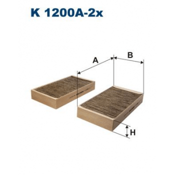 POLEN FILTRESI TK. (KARBONLU) X164 06>12 W164 05>11 W251 05>12 - FILTRON K1200A-2X