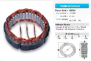 Unıversal Statör-Valeo 12v 90a  R.9/11/21 1.4i Alize Flash Klimalı - Nursan-N182012