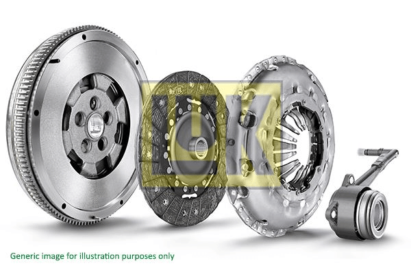 DEBRIYAJ SETI + BILYA + VOLAN DAHIL DMF SET TRANSIT 2.4TDCI 140PS 06> - LUK 600017300