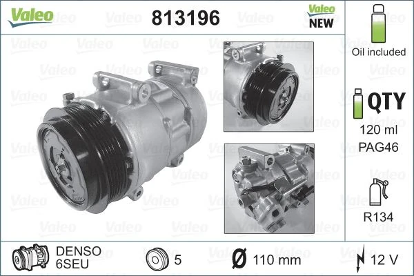 Mercedes Klima Kompresoru A-Class W169 04>12 B-Class W245 05>11 - Valeo 813196