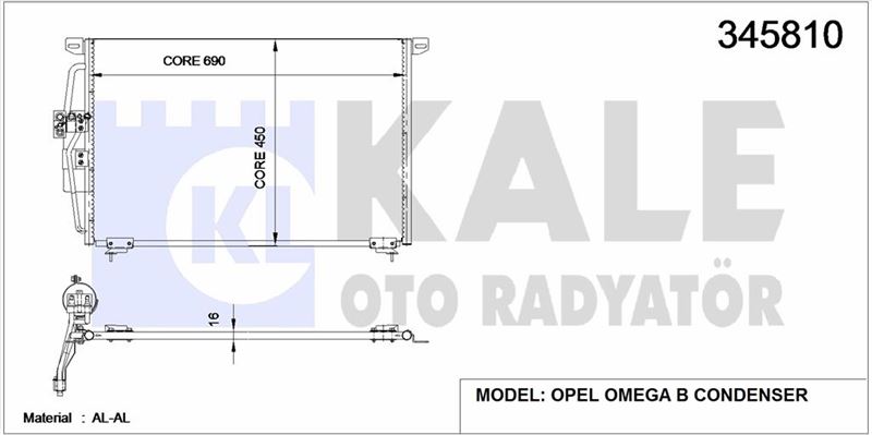 KLIMA RADYATORU OMEGA B - KALE 345810