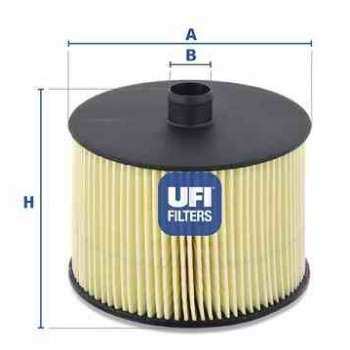 MAZOT FILTRESI P307 P407 P607 P807 EXPERT II 2.0HDI C4 C5 C8 DW10BTED4 (2.0HDI 16V) FOCUS II C MAX - UFI 26.022.00