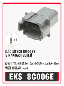 SOKET>DEUTSCH 8 Lİ İŞ MAKİNASI  ERKEK   S8005 - EKS-8C006E