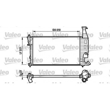 MOTOR SU RADYATORU MEKANIK PARTNER BERLINGO TU3 2 TU3JP (1,4 8V) / (ALT HORTUM YERI SEGMANLI) / (610 - VALEO 732563