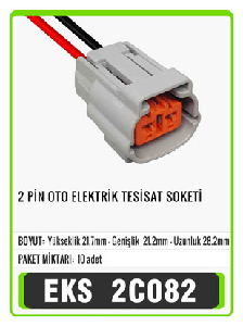 SOKET>2 PİN OTO ELEKTRİK TESİSAT - EKS-2C082