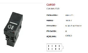 Unıversal Can Anahtarı>ford Cargo Ön Sis Lambası - Mcar-An5315