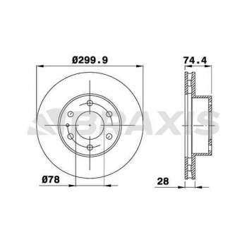 İveco Ticarı On Fren Disk Aynası Havalı Daıly II 09 / 02> Daıly III 05 / 06> - Braxıs Ad1015